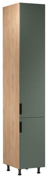 SORENTO pg | vysoká skříňka D40SPWN potravinová s policemi | 40 cm | PRAVÁ | puccini/zelená