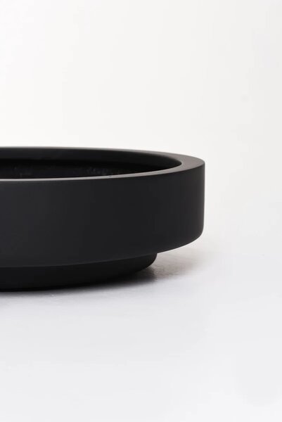 Mísa na květiny ESCADA LOW, sklolaminát, průměr 45 cm, antracit