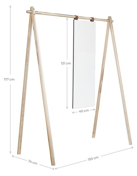 Stojan na oblečení z borovicového dřeva Hongi - Karup Design