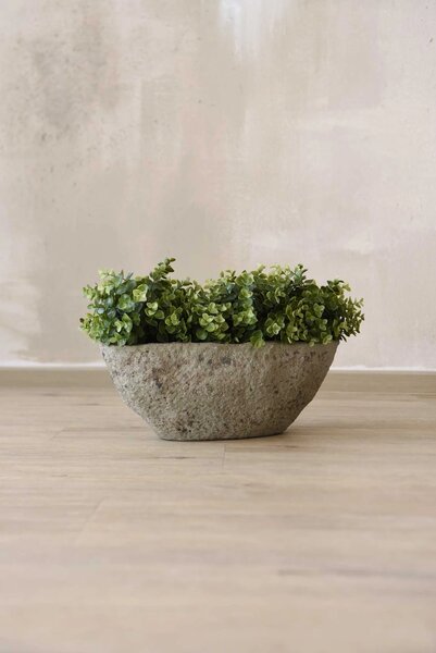 Mísa na květiny BARCO, vláknocement, délka 44 cm, šedá