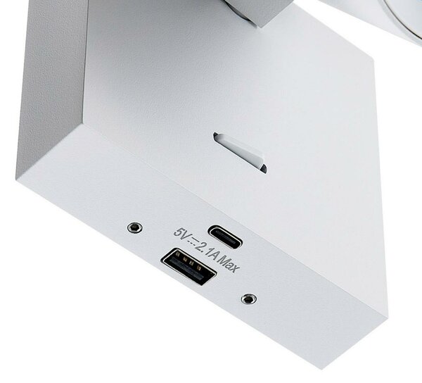 Deko-Light nástěnné přisazené svítidlo - Can Tilt hranaté USB, 1x 7,5 W GU10, bílá 341339