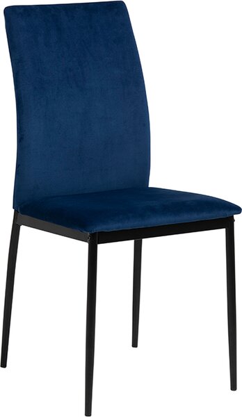 Sametová jídelní židle Smuk Eloise Blue