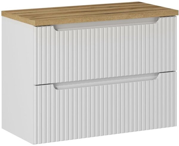 Sada skříňka Comad Nova White NOVA WHITE 82-80-2S, deska Comad Nova Oak NOVA OAK A 89-80