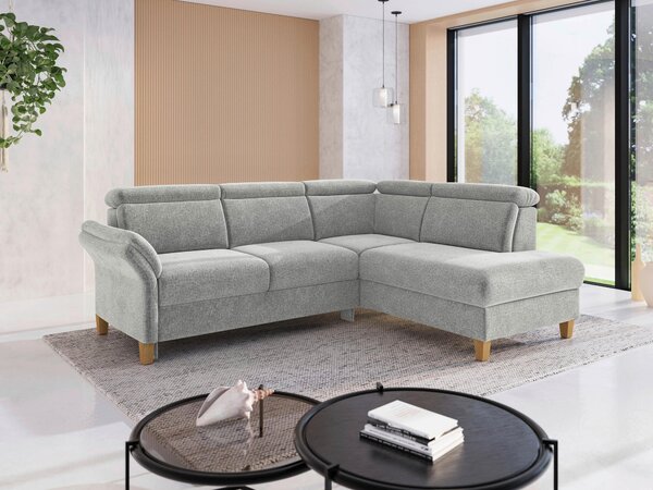 ROHOVÁ SEDAČKA, textil, světle šedá Sit & More - Sedací soupravy, Online Only