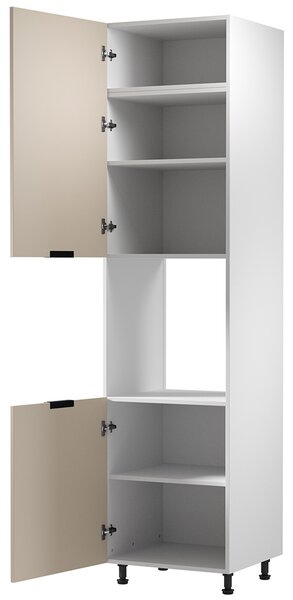 SORENTO pl | vysoká skříňka D60PWN na vestavnou troubu | 60 cm | LEVÁ | bílá/béžová