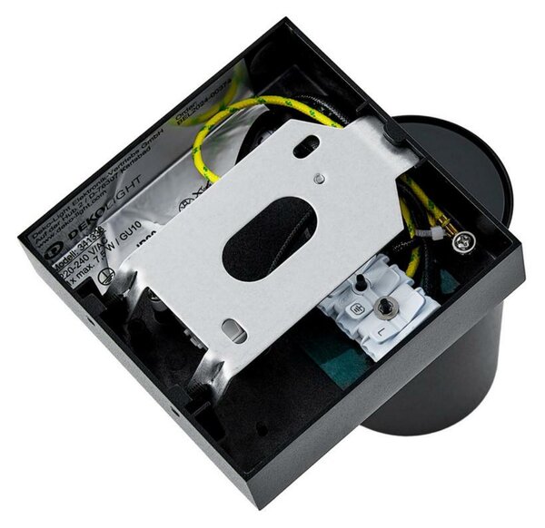 Deko-Light nástěnné přisazené svítidlo - Can Tilt hranaté, 1x 7,5 W GU10, černá 341338
