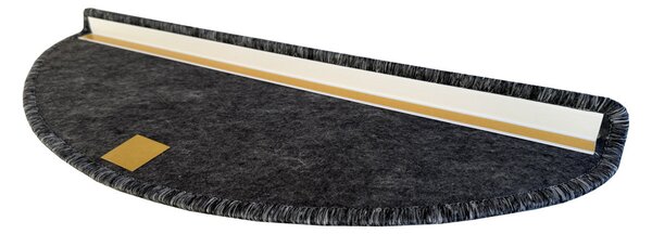 Vopi Nášlapy na schody Gandia šedý půlkruh, samolepící - 24x65 půlkruh (rozměr včetně ohybu)