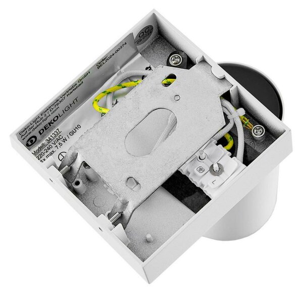 Deko-Light nástěnné přisazené svítidlo - Can Tilt hranaté, 1x 7,5 W GU10, bílá 341337