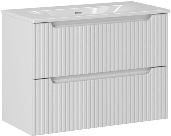 Sada skříňka Comad Nova White NOVA WHITE 82-80-2S, umyvadlo Comad Sky 3 SKY 3 80CM DP (E-8099-3-80)