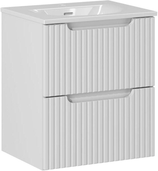 Sada skříňka Comad Nova White NOVA WHITE 82-50-2S, umyvadlo Comad Sky 3 SKY 3 50CM DP (E-8099-3-50)