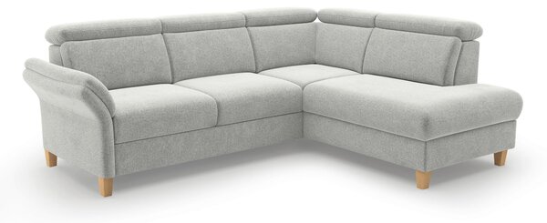 ROHOVÁ SEDAČKA, textil, světle šedá Sit & More - Sedací soupravy, Online Only