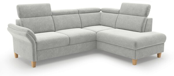 ROHOVÁ SEDAČKA, textil, světle šedá Sit & More - Sedací soupravy, Online Only