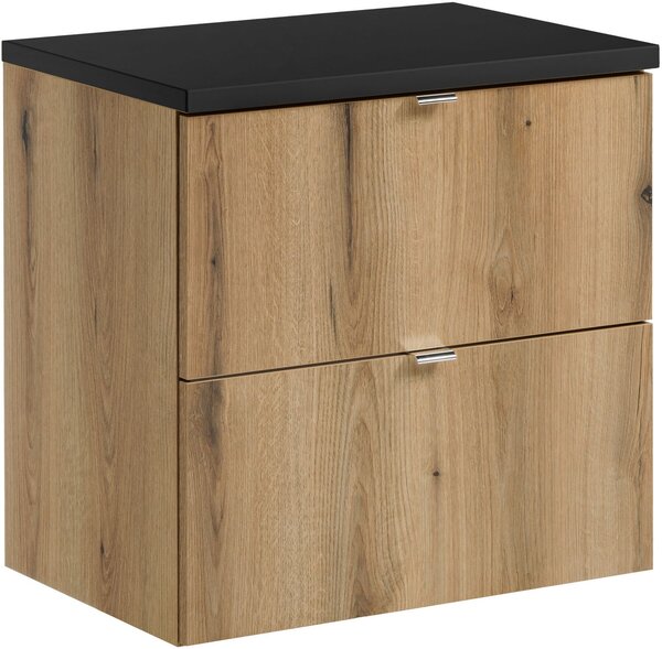 Sada skříňka Comad Nova Oak NOVA OAK A 82-60-2S, deska Comad Nova Black NOVA BLACK B 89-60