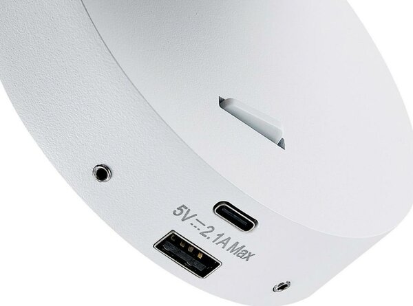 Deko-Light nástěnné přisazené svítidlo - Can Tilt kulaté USB, 1x 7,5 W GU10, bílá 341335