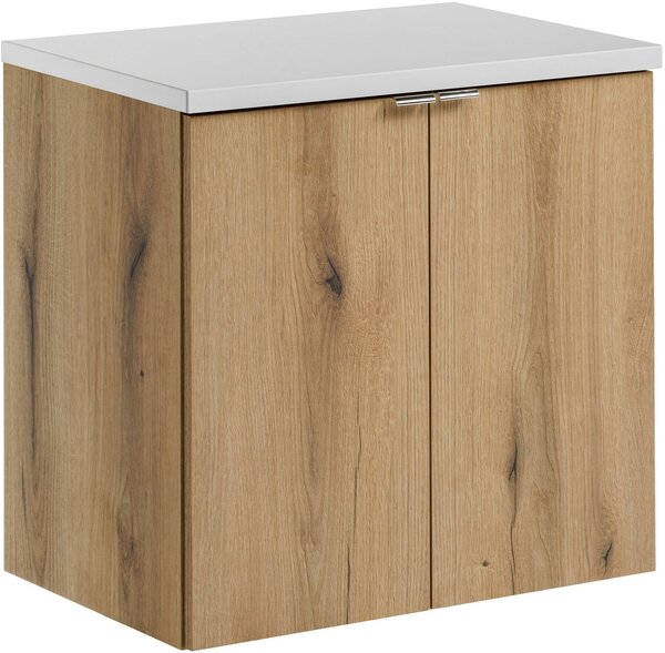 Sada skříňka Comad Nova Oak NOVA OAK A 82-60-2D, deska Comad Nova White NOVA WHITE 89-60