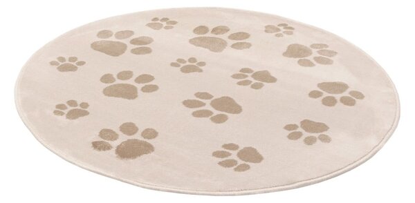 Béžový dětský koberec ø133 cm Paws Light Beige – FD