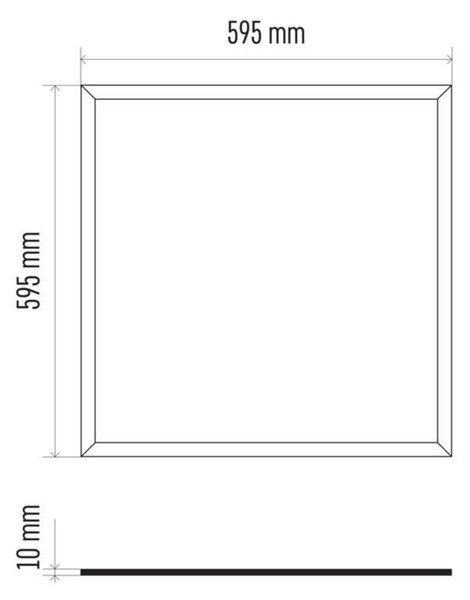 EMOS Lighting LED panel 60×60, čtvercový vestavný bílý, 40W teplá b. UGR 1544104010