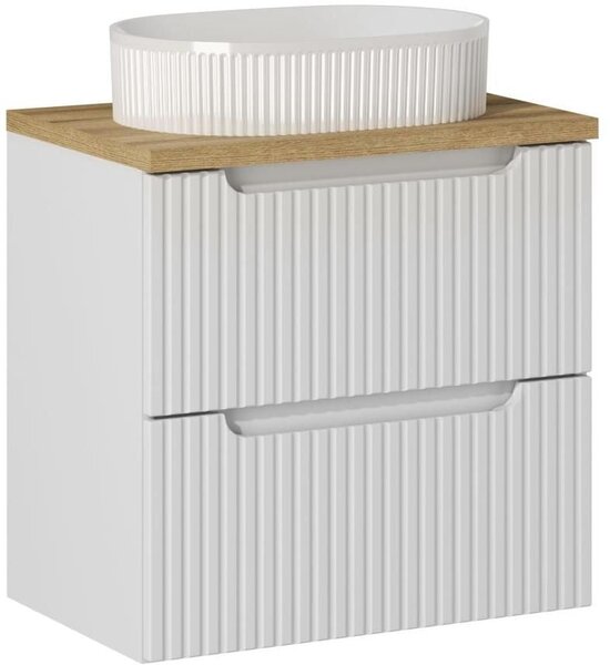 Sada skříňka Comad Nova White NOVA WHITE 82-60-2S, umyvadlo Comad Beyond BEYOND 5 WHITE ( E-6564 ), NOVA OAK A 89-60