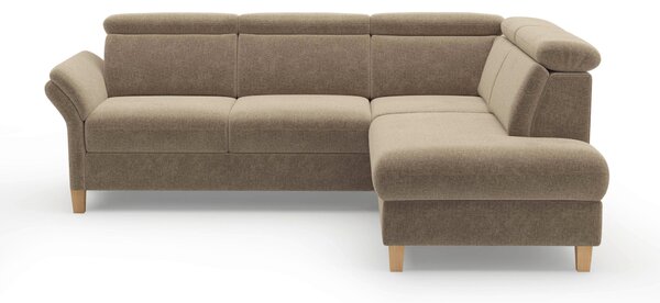 ROHOVÁ SEDAČKA, textil, světle hnědá Sit & More - Sedací soupravy, Online Only