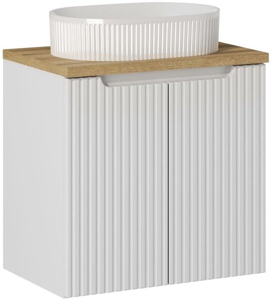 Sada skříňka Comad Nova White NOVA WHITE 82-60-2D, umyvadlo Comad Beyond BEYOND 5 WHITE ( E-6564 ), NOVA OAK A 89-60