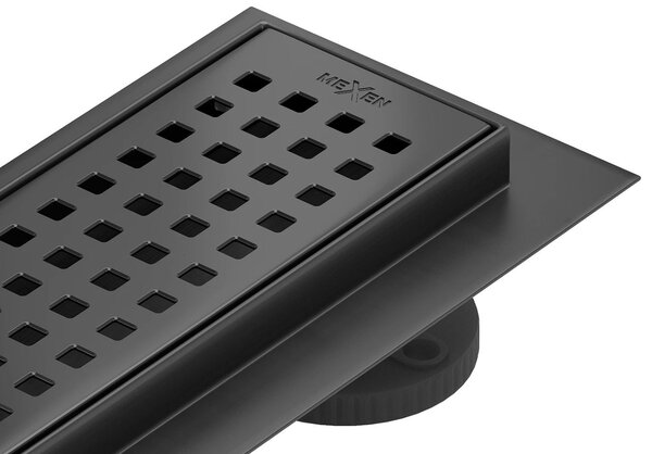 Sprchový žlab MEXEN SQUARES BLACK - černý