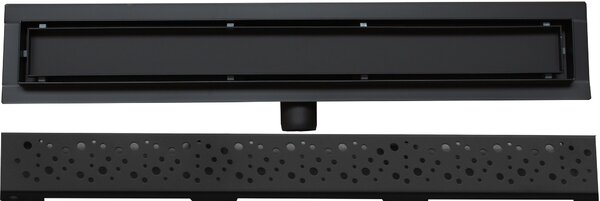 Sprchový žlab MEXEN BUBBLE BLACK - černý