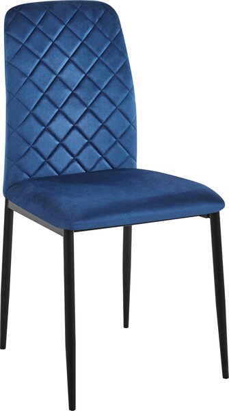 Sametové čalouněné křeslo MAVERIK Velvet navy blue