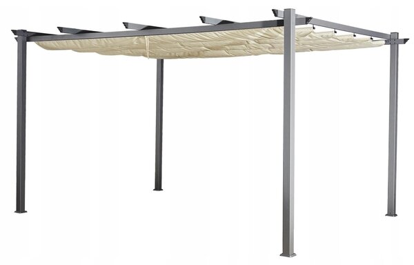 BelloGriardino | Zahradní pergola 3 x 4 m - Ecru - Odolná proti povětrnostním vlivům - Elegantní design - Ochrana proti slunci