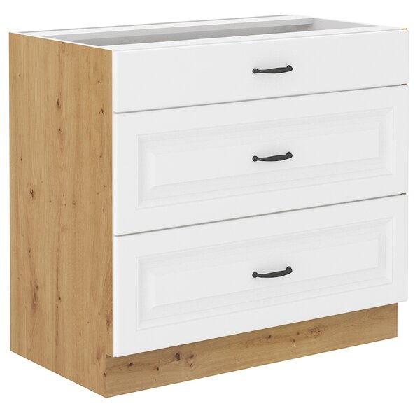 Kuchyňská linka STILO ab | 230cm | PREMIUM BOX | artisan/bílá