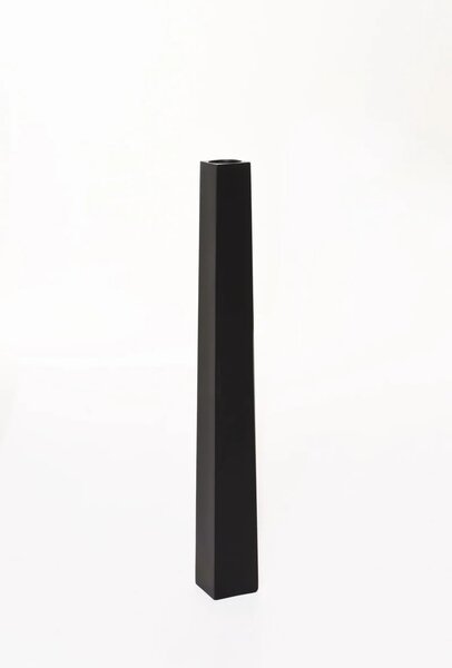 Váza/stojan na svíčky OBELISK, sklolaminát, výška 100 cm, černý mat