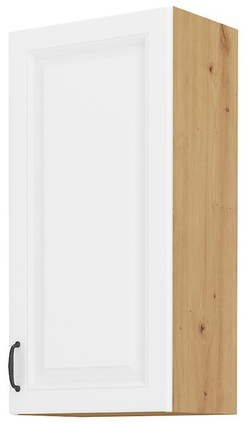 STILO ab | horní skříňka 40G-90 1F se 3 policemi | 40 cm | VYSOKÁ | UNI dvířka | artisan/bílá