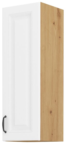 STILO ab | horní skříňka 30G-90 1F se 3 policemi | 30 cm | artisan/bílá | UNI dvířka