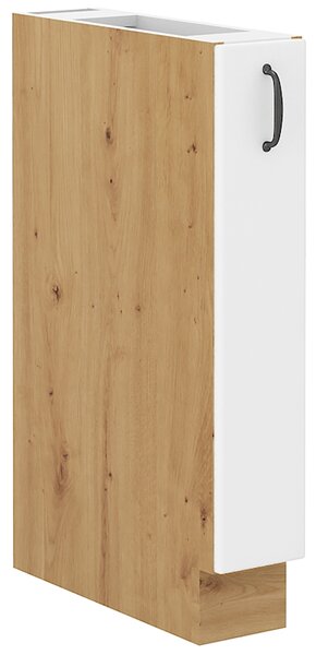 STILO ab | dolní skříňka 15D CARGO s výsuvným regálem | 15 cm | artisan/bílá