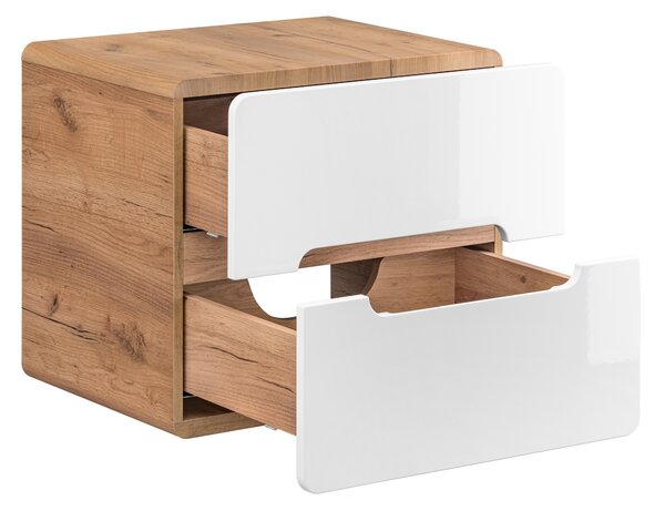 Koupelnová závěsná skříňka pod umyvadlo na desku BÁRA 60 cm