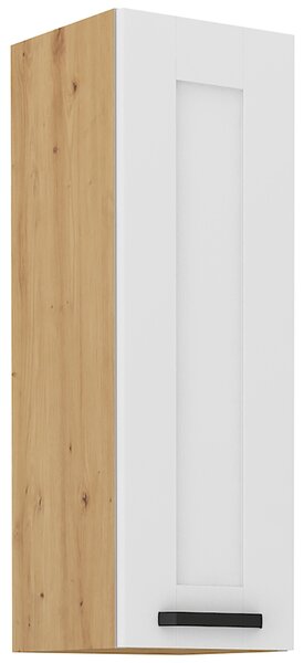 LUNA ab | horní skříňka 30 G-90 1F s policemi | 30 cm | VYSOKÁ | UNI dvířka | artisan/bílá