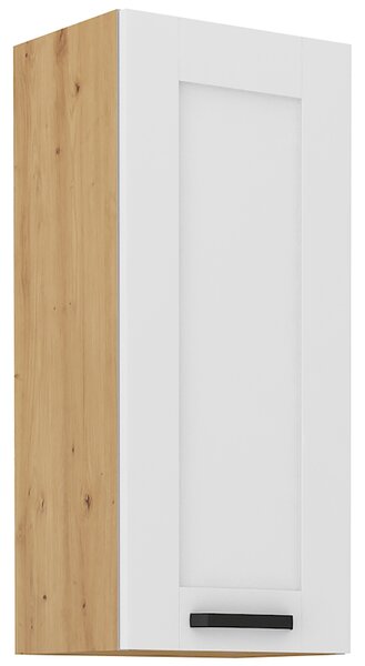 LUNA ab | horní skříňka 40 G-90 1F s policemi | 40 cm | VYSOKÁ | UNI dvířka | artisan/bílá