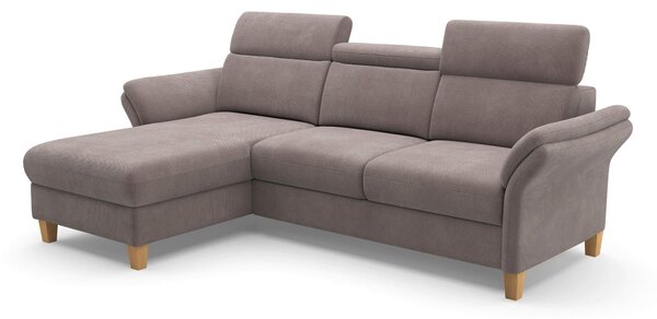 ROHOVÁ SEDAČKA, textil, šedohnědá Sit & More - Sedací soupravy, Online Only