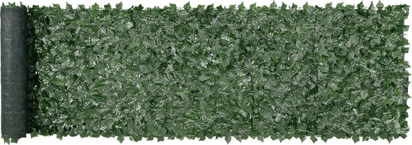 VEVOR plot na ochranu soukromí 990x4010mm umělý zelený plot na ochranu soukromí břečťanový plot s podkladovým pletivem a zesíleným spojením, umělé živé ploty s listy vinné révy jako dekorace na zahradní nádvoří balkonu