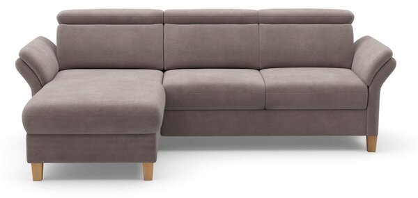 ROHOVÁ SEDAČKA, textil, šedohnědá Sit & More - Sedací soupravy, Online Only
