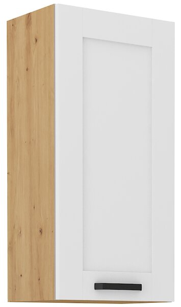 LUNA ab | horní skříňka 45 G-90 1F s policemi | 45 cm | VYSOKÁ | UNI dvířka | artisan/bílá