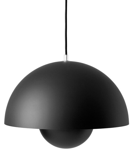 Závěsná svítidlo &Tradition, Flowerpot VP7, stmívatelné, Černá, Obývací pokoj, Kov, Design