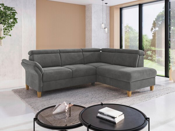 ROHOVÁ SEDAČKA, textil, šedá Sit & More - Sedací soupravy, Online Only