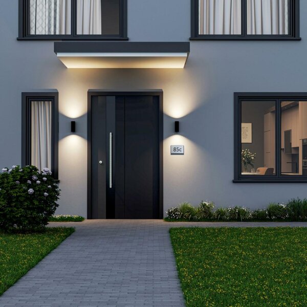 Deko-Light nástěnné přisazené svítidlo - Can IP65 up & down, 2x 7,5 W GU10, černá 731226