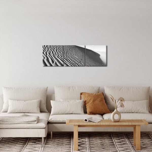 Obraz - Písečná duna (s hodinami) (90x30 cm)