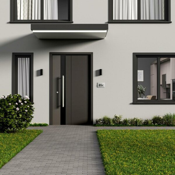Deko-Light nástěnné přisazené svítidlo - Can IP65 up & down, 2x 7,5 W GU10, černá 731226
