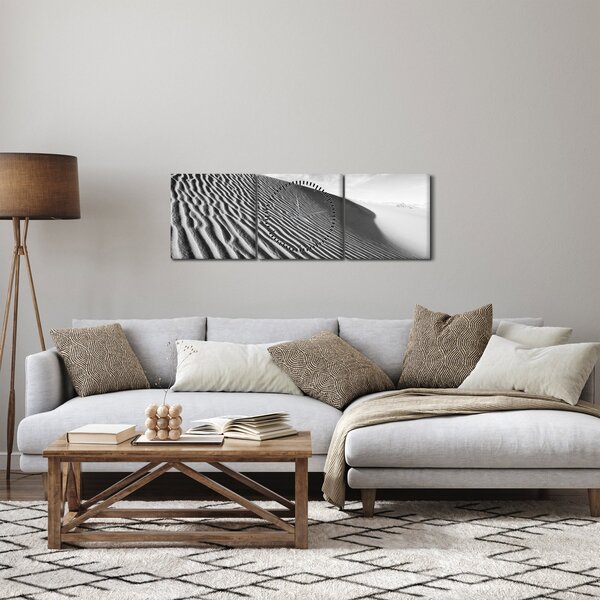 Obraz - Písečná duna (s hodinami) (90x30 cm)