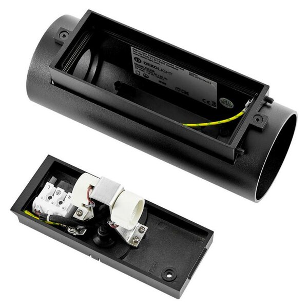 Deko-Light nástěnné přisazené svítidlo - Can IP65 up & down, 2x 7,5 W GU10, černá 731226