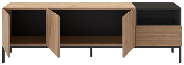 Marckeric TV stolek Cailin 180 x 40 cm s dřevěným dekorem