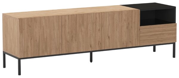 Marckeric TV stolek Cailin 180 x 40 cm s dřevěným dekorem