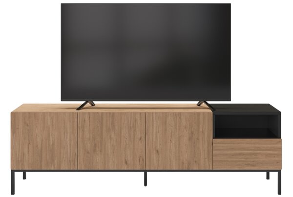 Marckeric TV stolek Cailin 180 x 40 cm s dřevěným dekorem